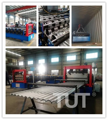 Double Layer Roof Sheet Roll Forming Machine Shipment to Brazil