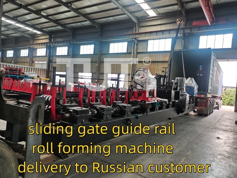 Sliding Gate Guide Rail Roll Forming Machine delivery to Russian Customer