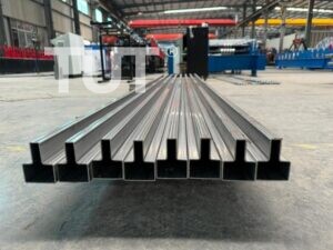 Laser Welding T-shaped Square Tube Roll Forming Machine for Sliding Gate Track